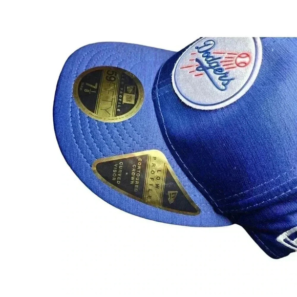 Los Angeles Dodgers New Era 59fifty Clubhouse Fitted hat cap Royal Blue 7 1/8 - Picture 3 of 5